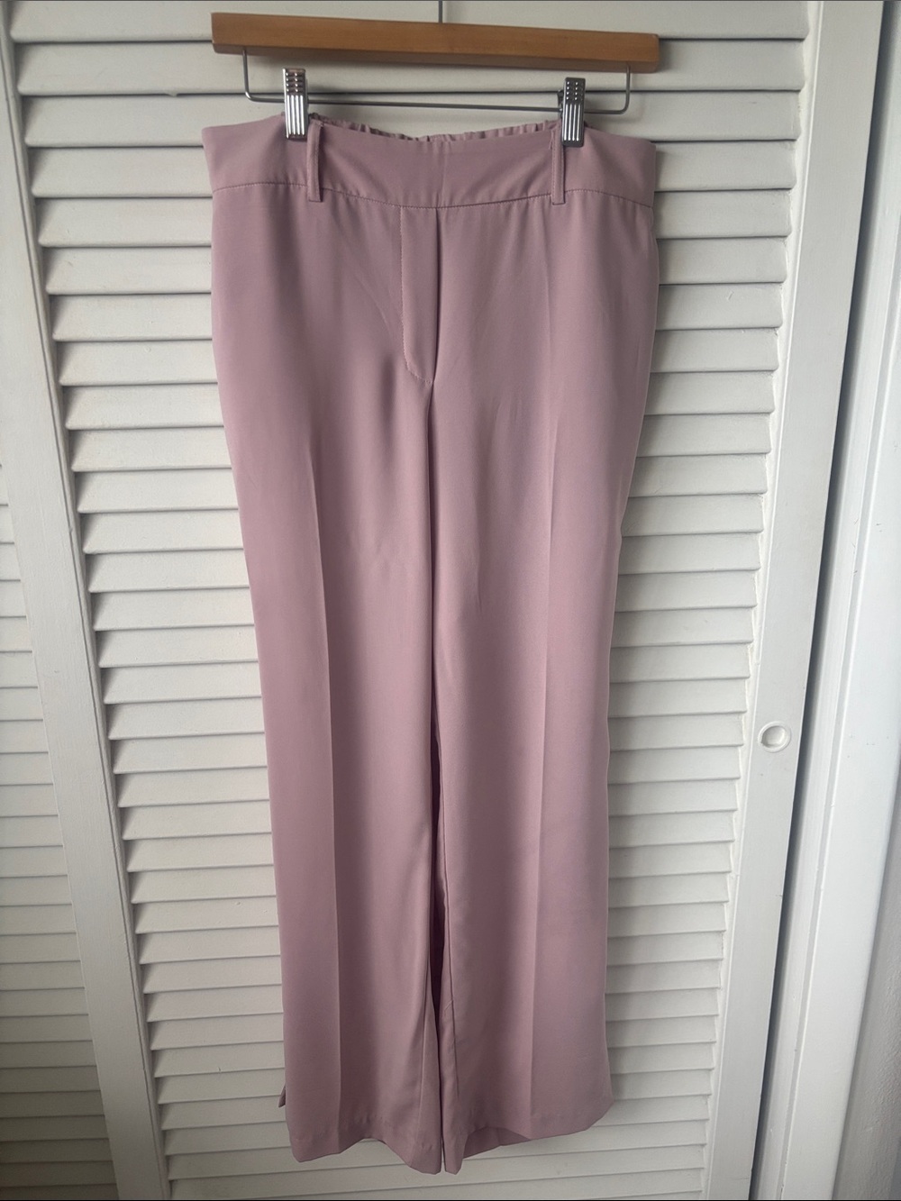 Elegant Dusty Pink Boot-Cut Pants